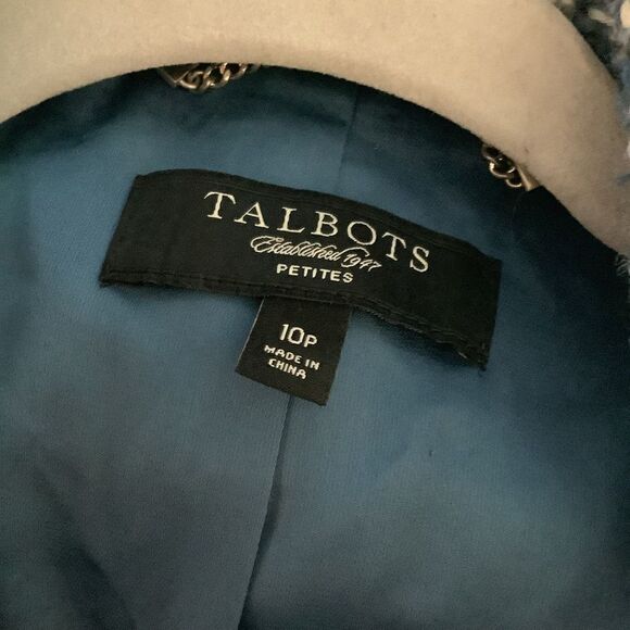 Talbots’s Classic Woven Buttoned Blazer 💙💋 - Picture 7 of 8